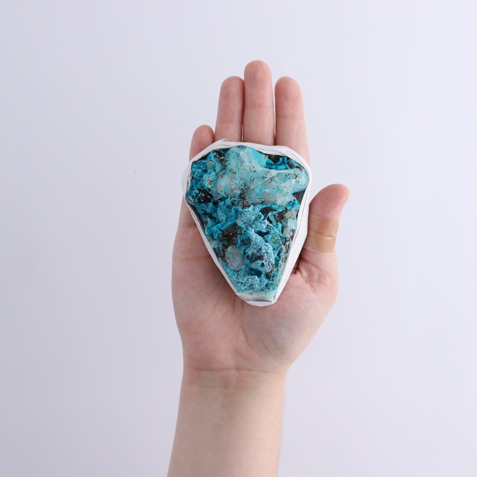 Chrysocolla with Quartz Roughs Set of 6 - Expert Wholesale and Supplier of Wholesale Crystals & Bulk Gemstones, ["Chrysocolla","Flats","Freeforms","Peru","Rough"]