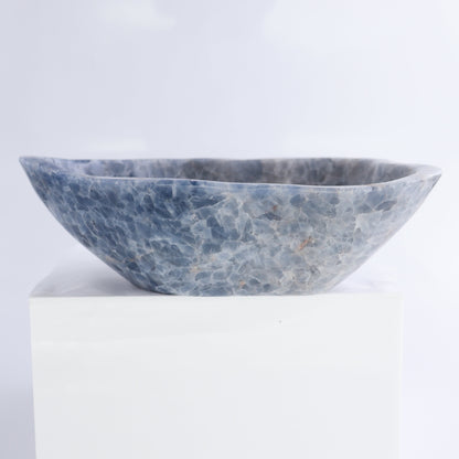 Blue Calcite Bowls Set of 3 - Expert Wholesale and Supplier of Wholesale Crystals & Bulk Gemstones, ["Blue Calcite","bowl","Bowls","Calcite","Mexico"]