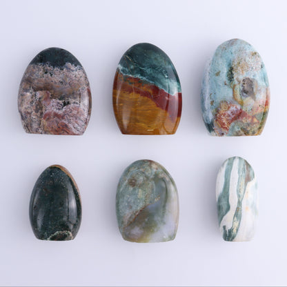 Ocean Jasper Freeform Set of 6 - Expert Wholesale and Supplier of Wholesale Crystals & Bulk Gemstones, ["Freeforms","jasper","Ocean Jasper"]