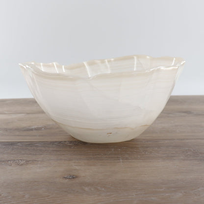 Mexican Onyx/Calcite Bowl 12"