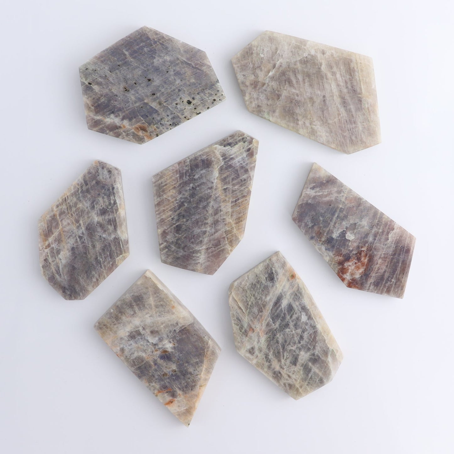 Moonstone Slices & Slabs Set of 7