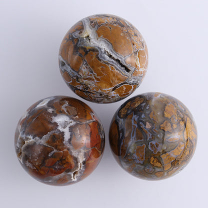 Brecciated Jasper Spheres Set of 6 - Expert Wholesale and Supplier of Wholesale Crystals & Bulk Gemstones, ["Brecciated Jasper","Indonesia","Spheres"]