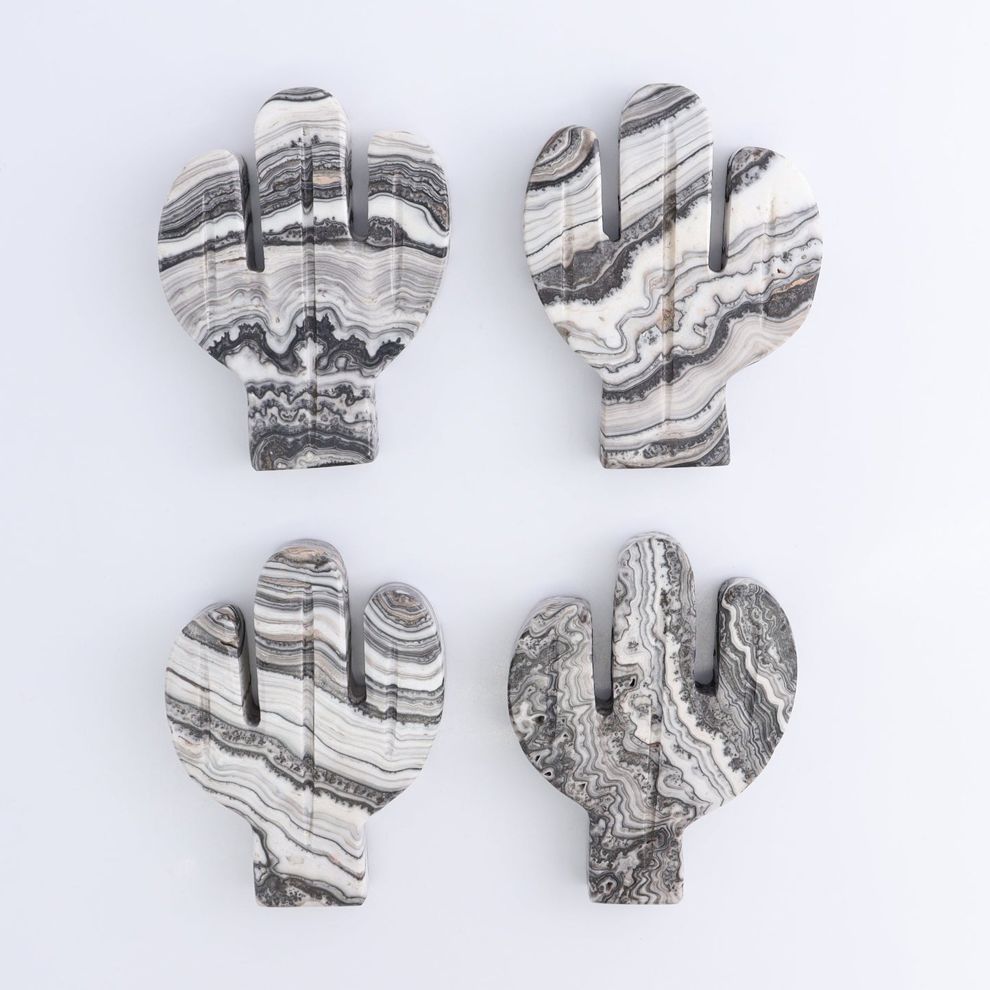 One Cactus Mexican Onyx/Calcite Black & White Zebra 12 cm - Expert Wholesale and Supplier of Wholesale Crystals & Bulk Gemstones, ["Cactus","Calcite","Catalog Onyx","Mexico","onyx"]