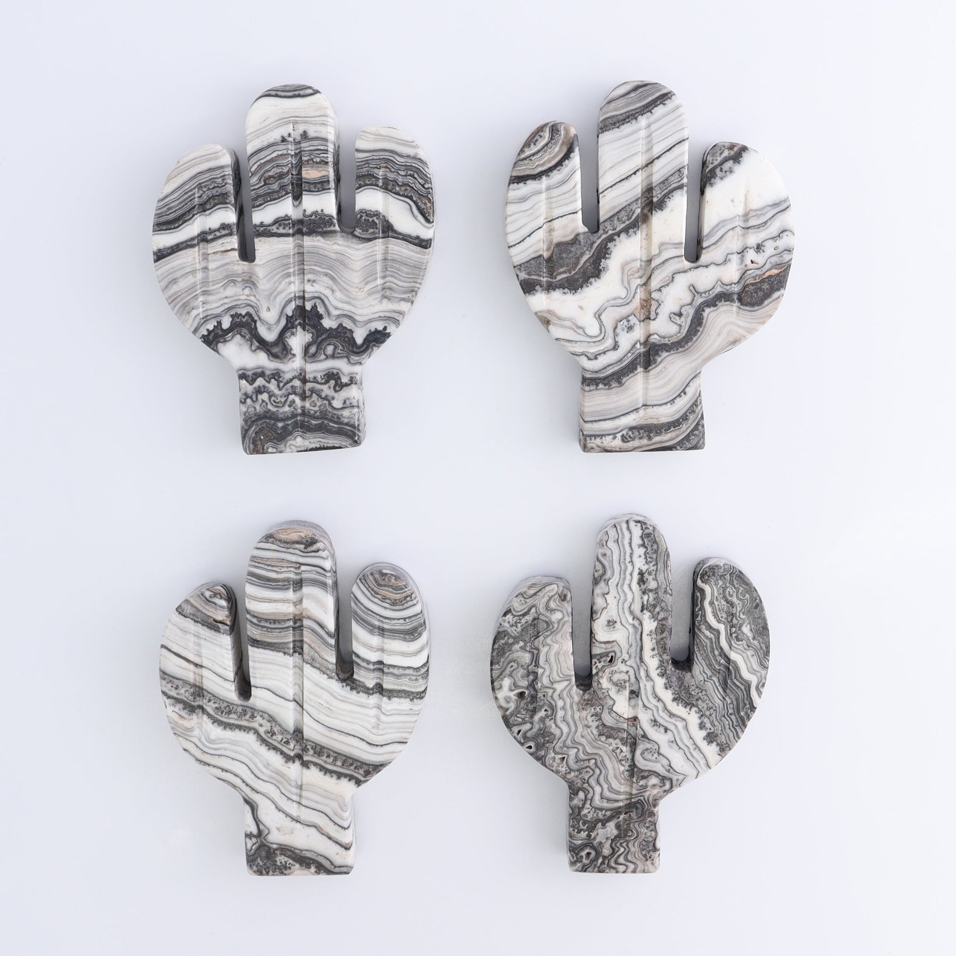 One Cactus Mexican Onyx/Calcite Black & White Zebra 12 cm - Expert Wholesale and Supplier of Wholesale Crystals & Bulk Gemstones, ["Cactus","Calcite","Catalog Onyx","Mexico","onyx"]