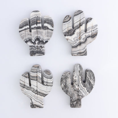 One Cactus Mexican Onyx/Calcite Black & White Zebra 12 cm - Expert Wholesale and Supplier of Wholesale Crystals & Bulk Gemstones, ["Cactus","Calcite","Catalog Onyx","Mexico","onyx"]