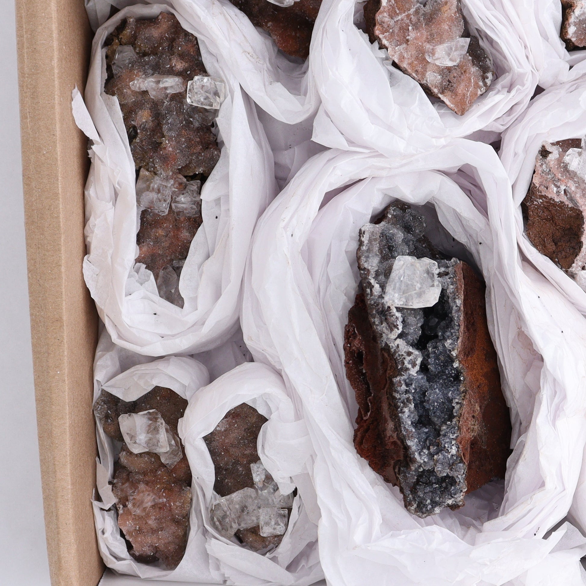 Calcite Clusters from Santa Eulalia Flats - Expert Wholesale and Supplier of Wholesale Crystals & Bulk Gemstones, ["Calcite","Mexico","Santa Eulalia Calcite"]