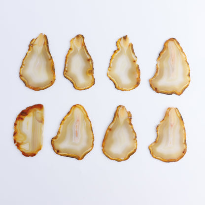 Iris Agate Slices Set of 8 - Expert Wholesale and Supplier of Wholesale Crystals & Bulk Gemstones, ["Agate","Iris Agate","Slices and Slabs"]