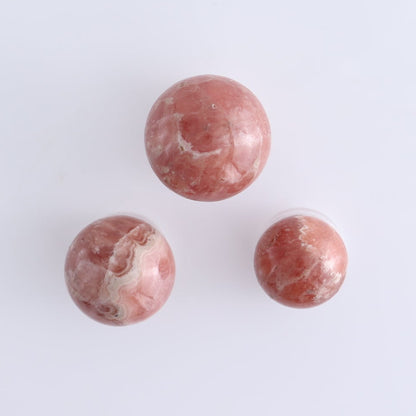 Rhodochrosite Spheres Set of 10