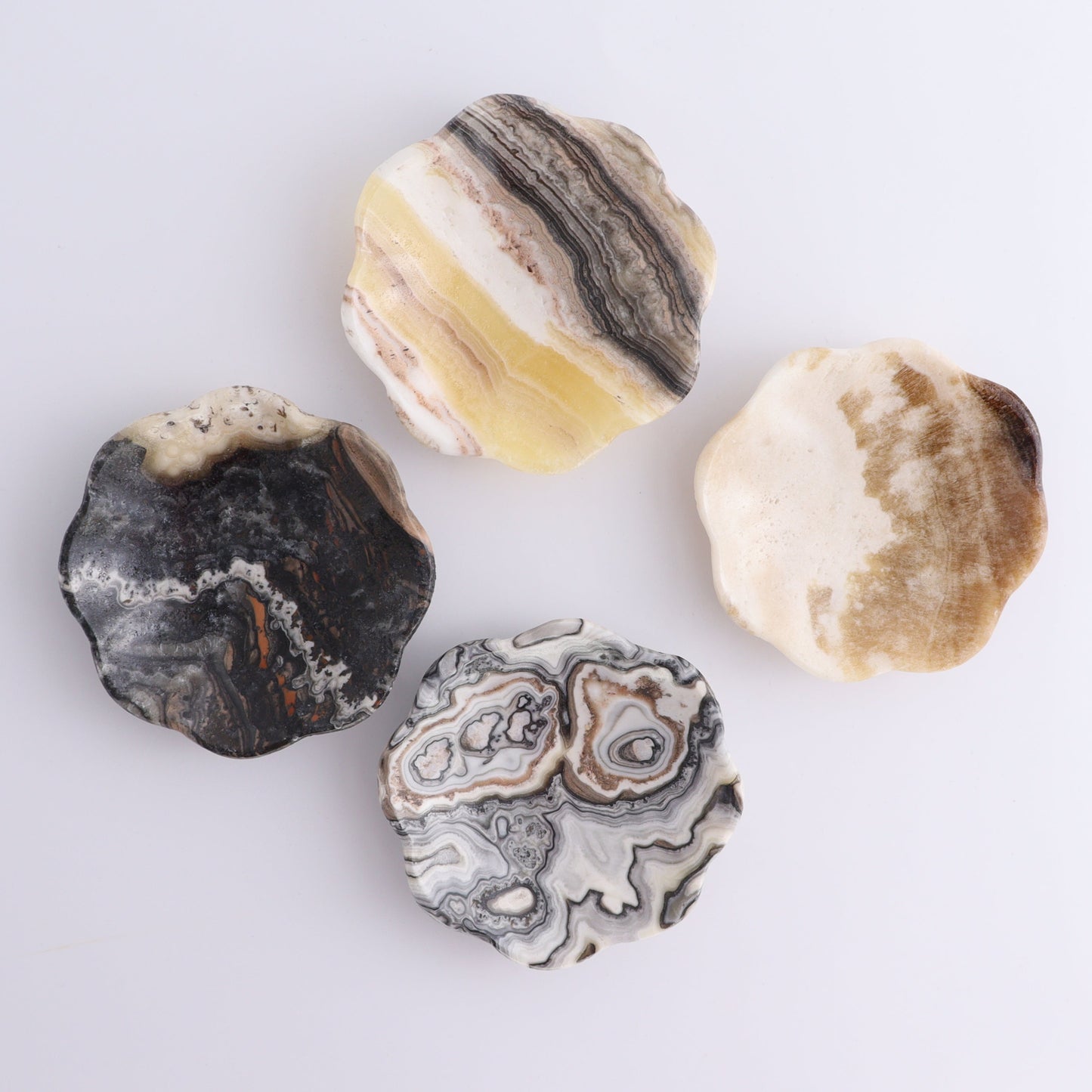 Onyx Margarita Plates Set of 10 - Expert Wholesale and Supplier of Wholesale Crystals & Bulk Gemstones, ["Margarita Plates","Mexico","onyx"]