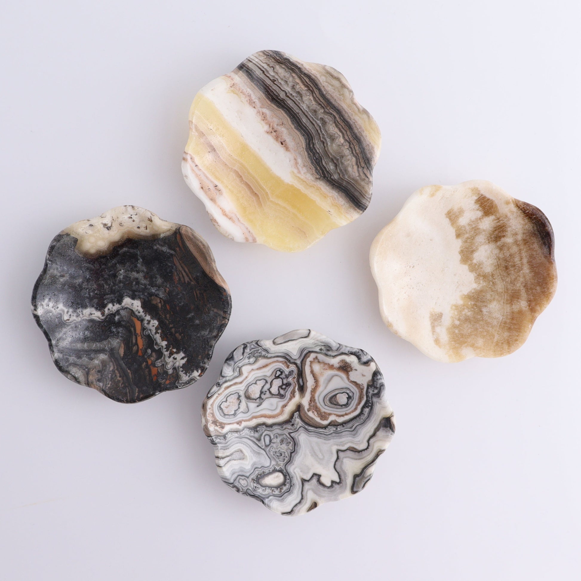 Onyx Margarita Plates Set of 10 - Expert Wholesale and Supplier of Wholesale Crystals & Bulk Gemstones, ["Margarita Plates","Mexico","onyx"]