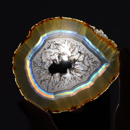 Iris Agate Slices Set of 5 - Expert Wholesale and Supplier of Wholesale Crystals & Bulk Gemstones, ["Agate","Iris Agate","Slices and Slabs"]