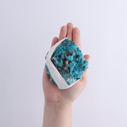 Chrysocolla with Quartz Roughs Set of 6 - Expert Wholesale and Supplier of Wholesale Crystals & Bulk Gemstones, ["Chrysocolla","Flats","Freeforms","Peru","Rough"]