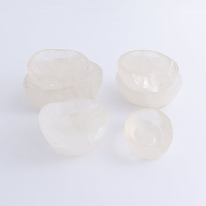 Clear Quartz Bowls Set of 6 - Expert Wholesale and Supplier of Wholesale Crystals & Bulk Gemstones, ["Bowls","Clear Quartz","Madagascar","Quartz"]