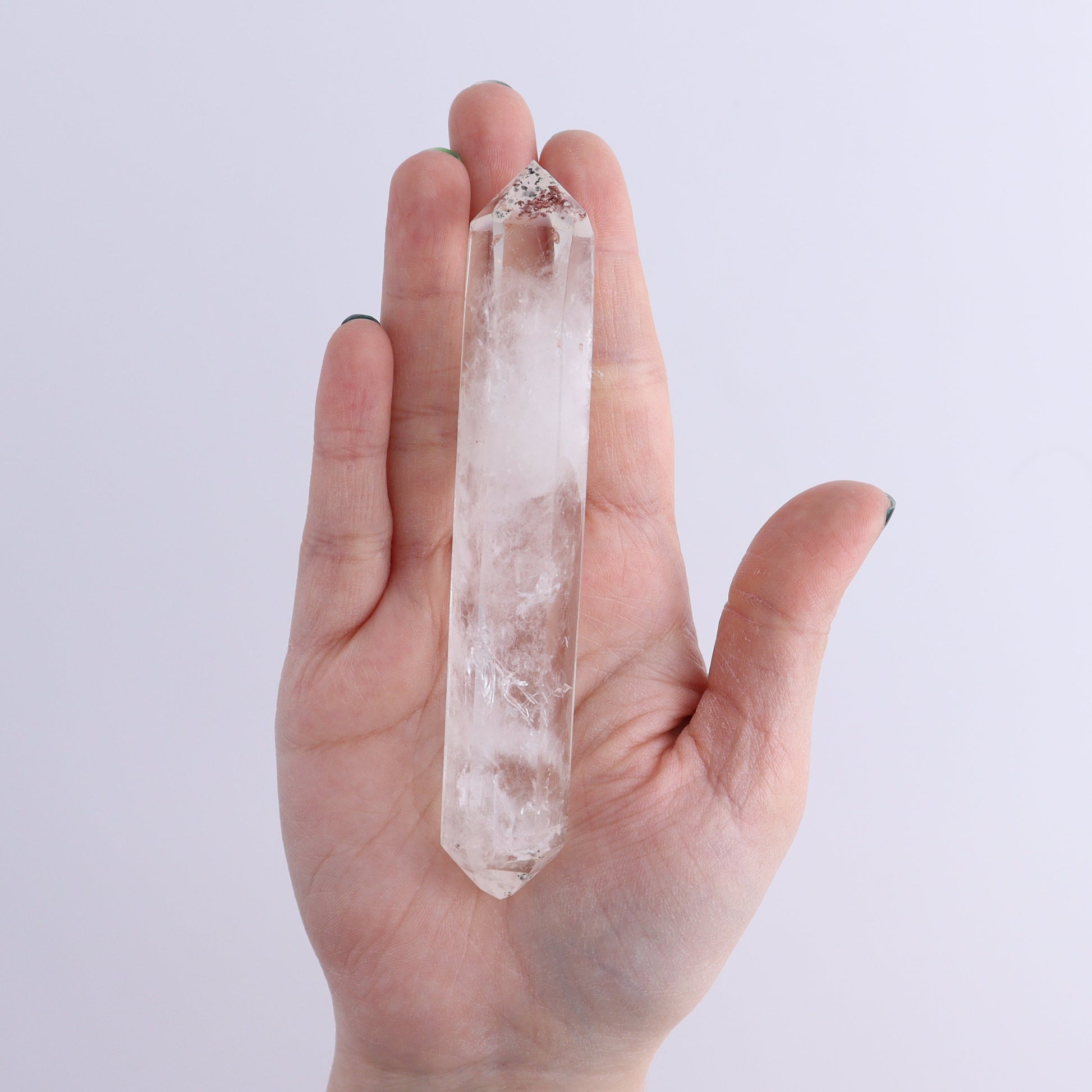 Quartz Faceted Double Points Set of 13 - Expert Wholesale and Supplier of Wholesale Crystals & Bulk Gemstones, ["Brazil","Clear Quartz","Mixed Carvings","Quartz"]