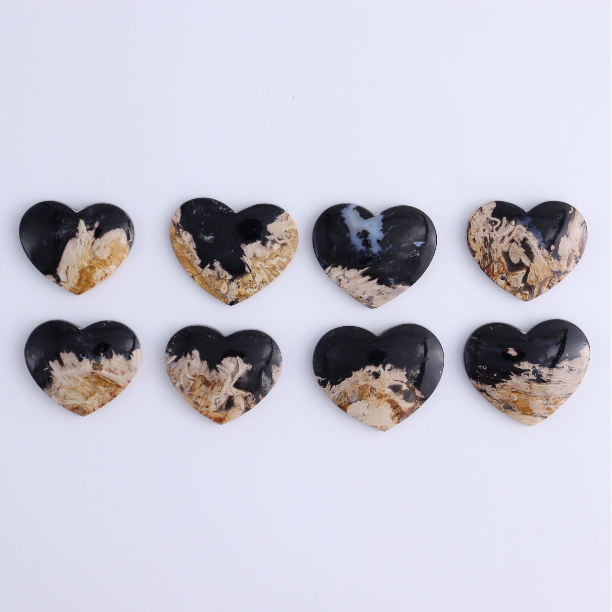 One Palm Root Heart Cab - Expert Wholesale and Supplier of Wholesale Crystals & Bulk Gemstones, ["Cabs","Hearts","Palm Root"]