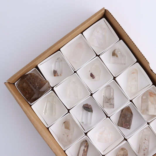 Garden Quartz Towers Set of 20 - Expert Wholesale and Supplier of Wholesale Crystals & Bulk Gemstones, ["Garden Quartz","Quartz","Towers"]