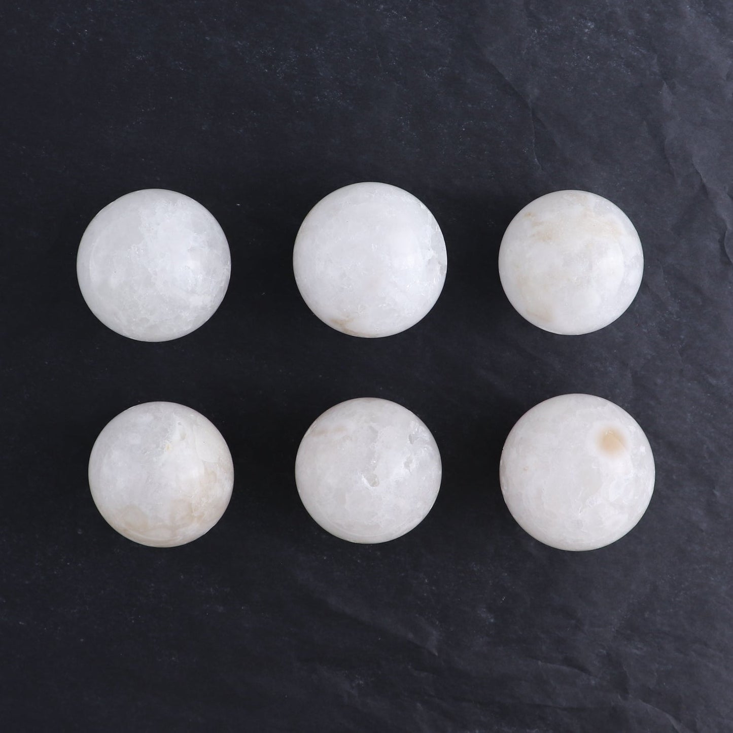 One Small White Quartz Sphere