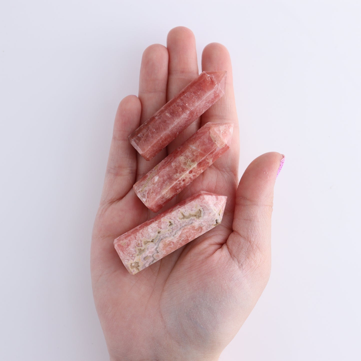 Rhodochrosite Towers Set of 5 - Expert Wholesale and Supplier of Wholesale Crystals & Bulk Gemstones, ["Argentina","Rhodochrosite","Towers"]