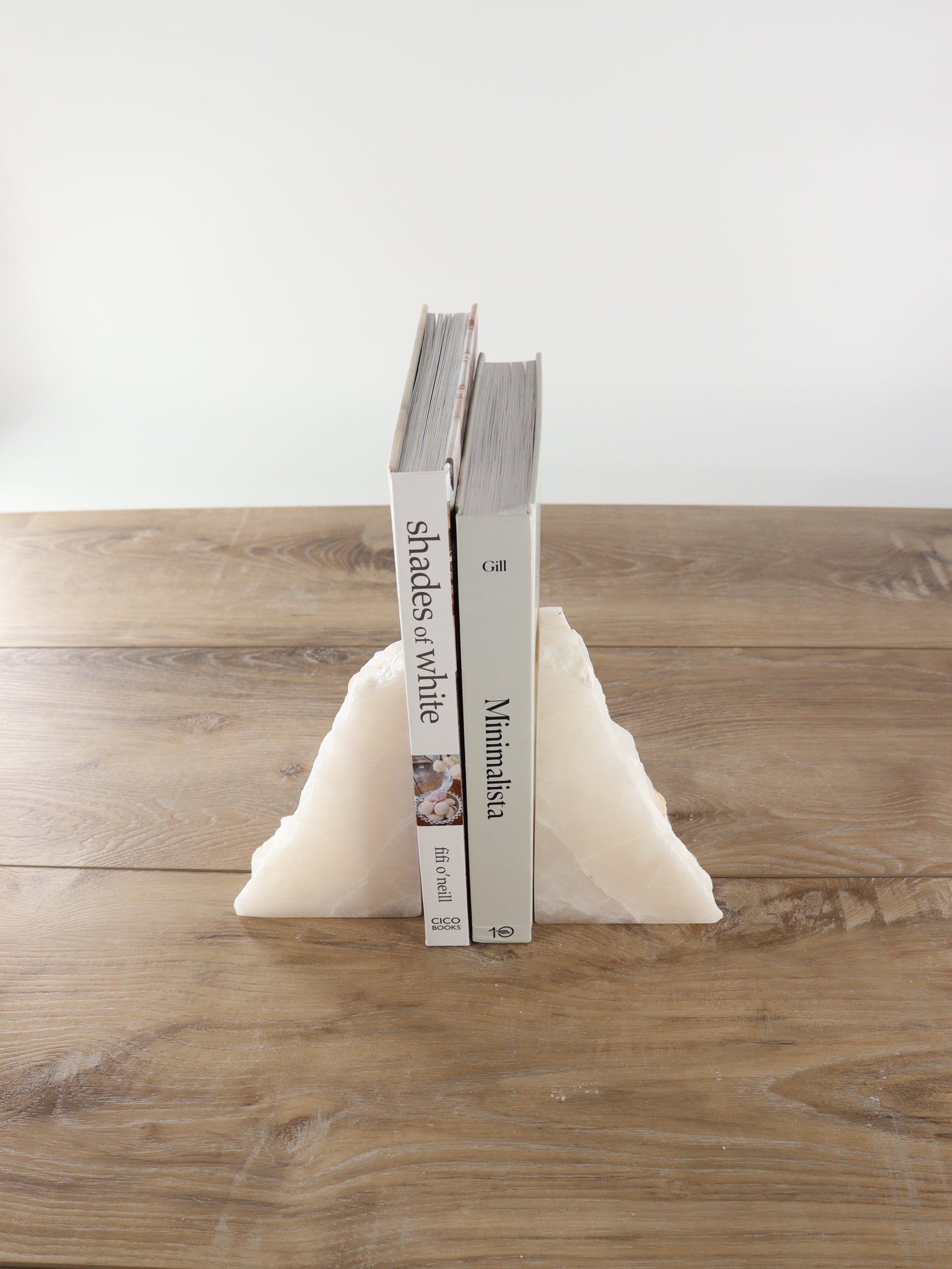 Rustic White Rough Onyx Bookends - Expert Supplier of Wholesale Crystals & Bulk Gemstones