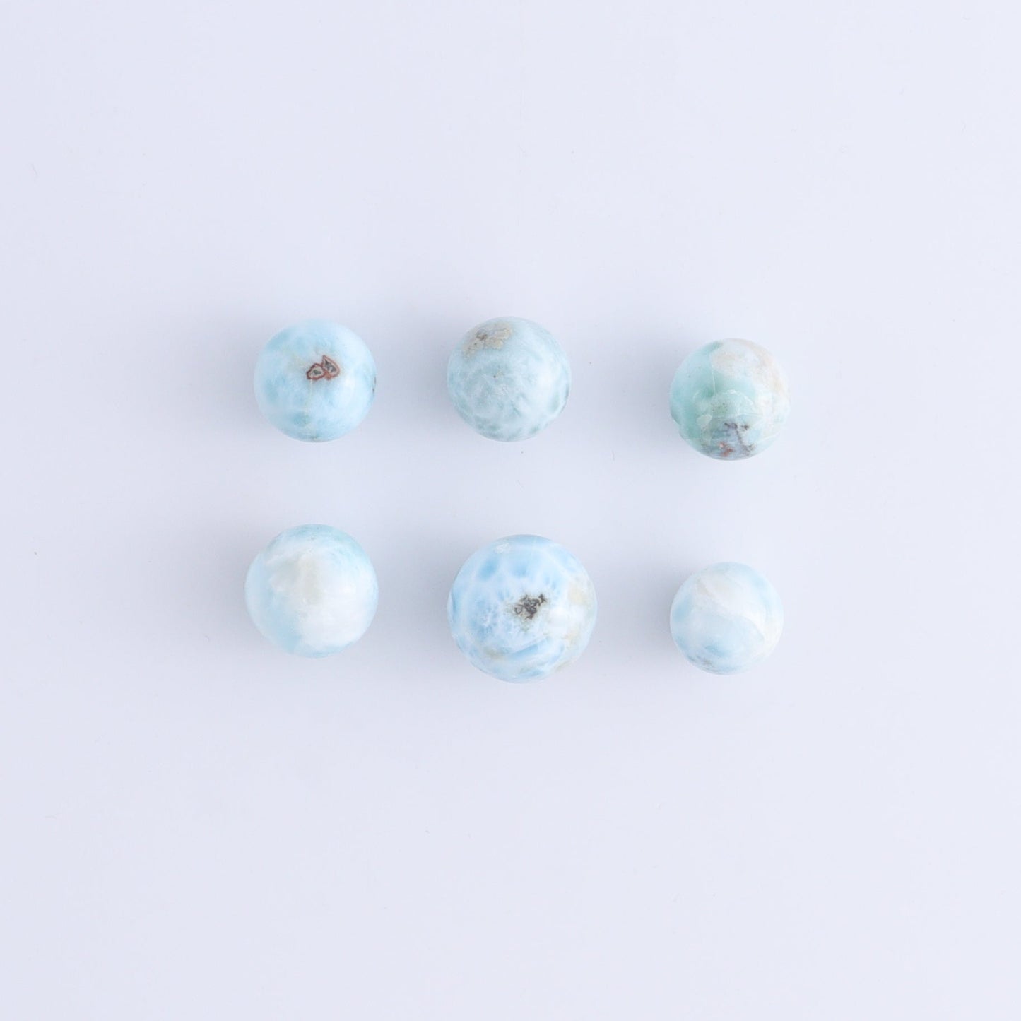 Larmiar Spheres Set of 12 - Expert Wholesale and Supplier of Wholesale Crystals & Bulk Gemstones, ["Larimar","Spheres"]