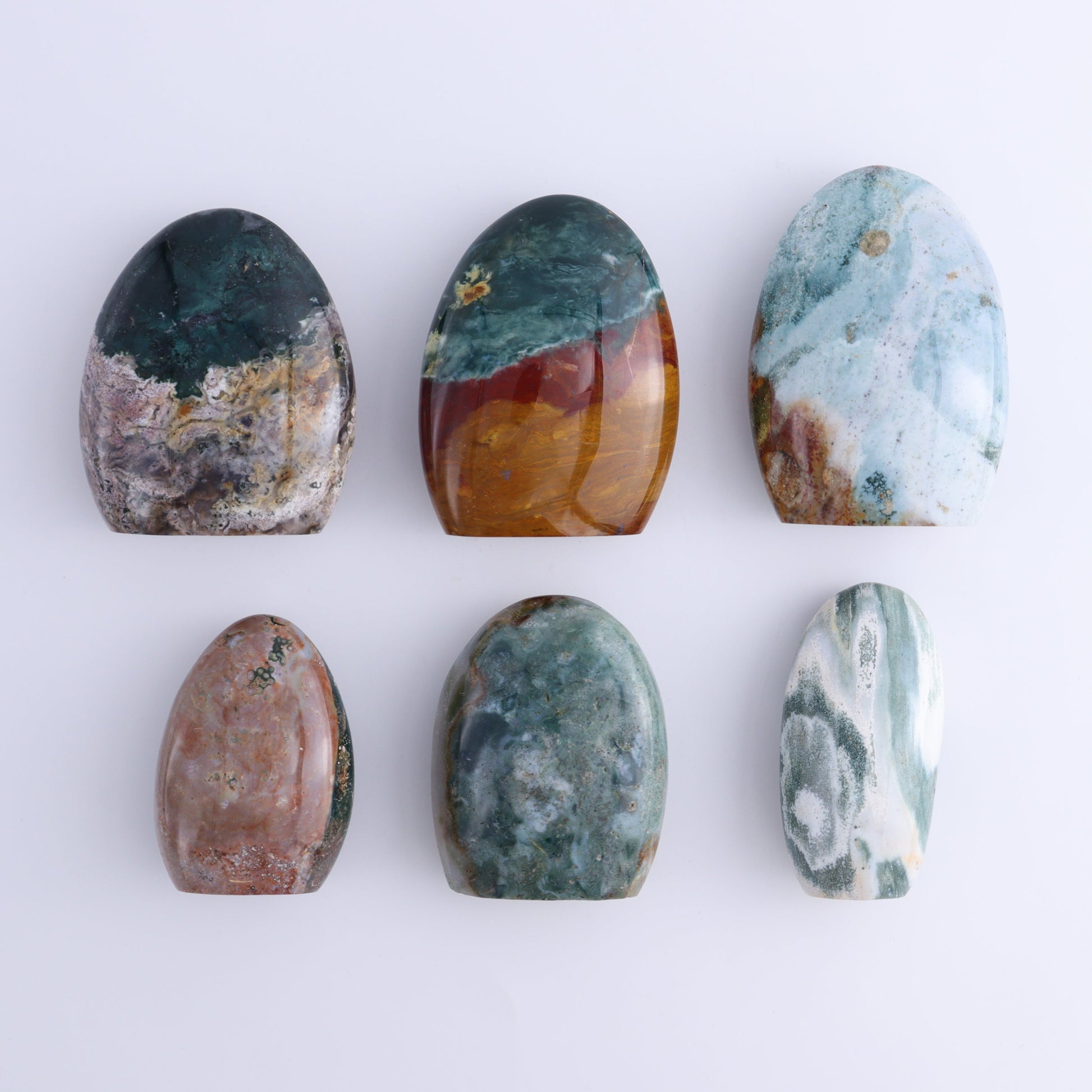 Ocean Jasper Freeform Set of 6 - Expert Wholesale and Supplier of Wholesale Crystals & Bulk Gemstones, ["Freeforms","jasper","Ocean Jasper"]