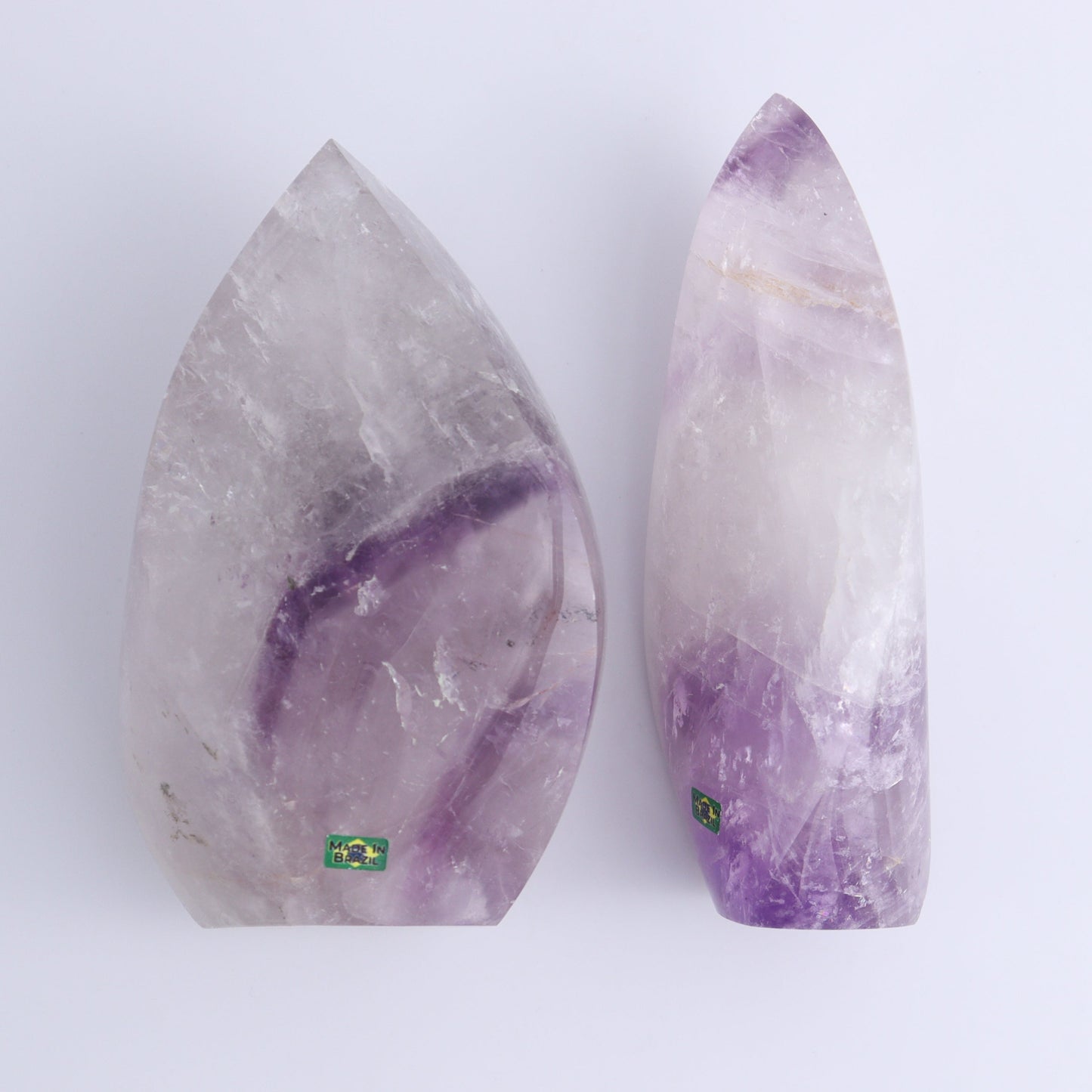 Amethyst Flames Set of 2 - Expert Wholesale and Supplier of Wholesale Crystals & Bulk Gemstones, ["Amethyst","Brazil","close_30","flames"]