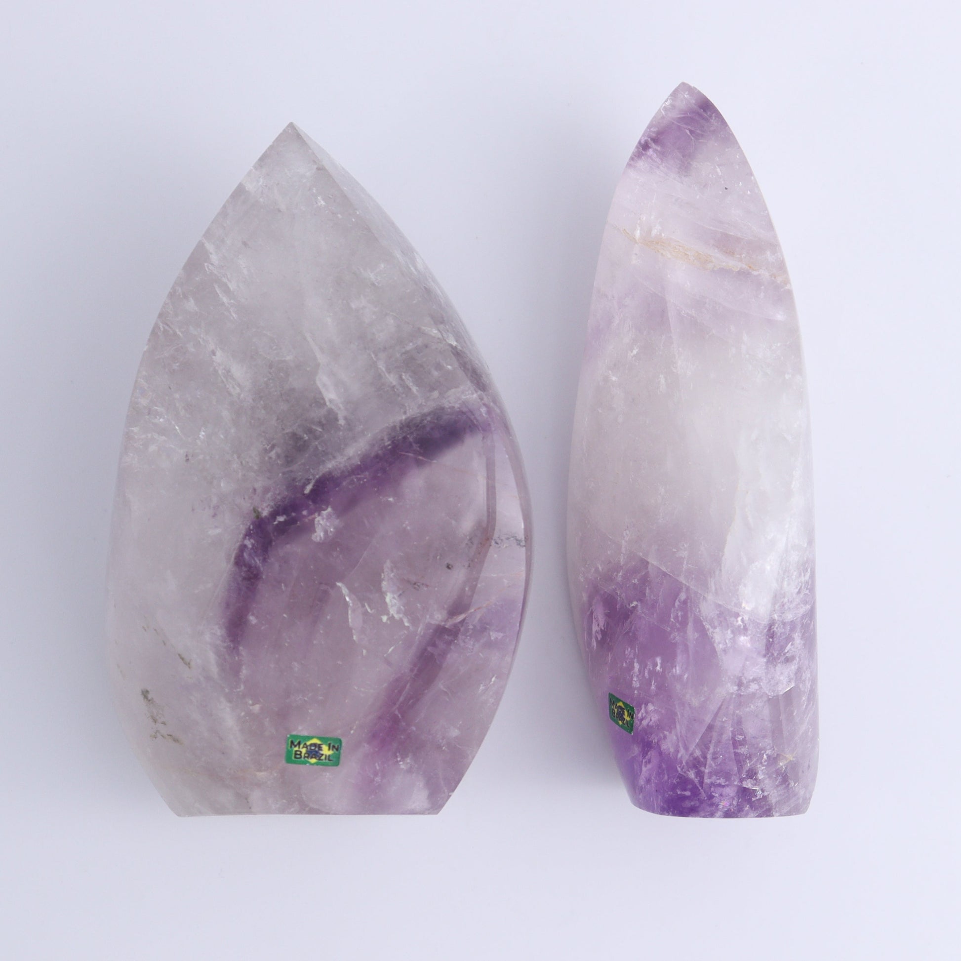 Amethyst Flames Set of 2 - Expert Wholesale and Supplier of Wholesale Crystals & Bulk Gemstones, ["Amethyst","Brazil","close_30","flames"]