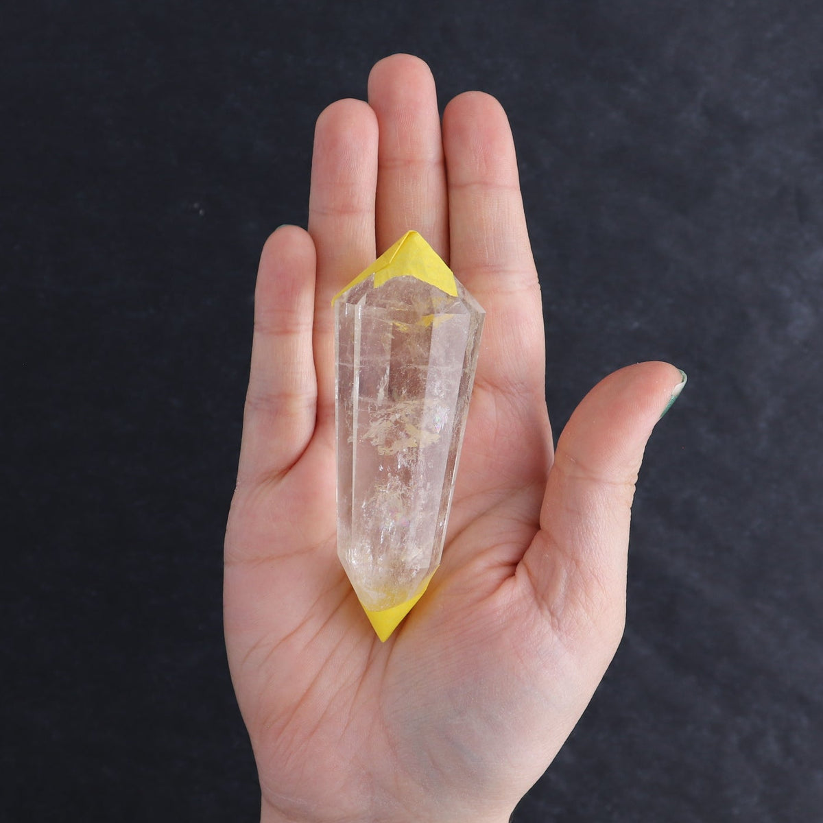 Quartz Faceted Double Points Set of 6