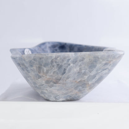 Blue Calcite Bowls Set of 3 - Expert Wholesale and Supplier of Wholesale Crystals & Bulk Gemstones, ["Blue Calcite","bowl","Bowls","Calcite","Mexico"]