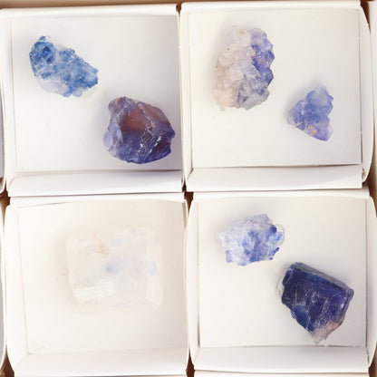 Canadian Blue Halite Rough Set of 17