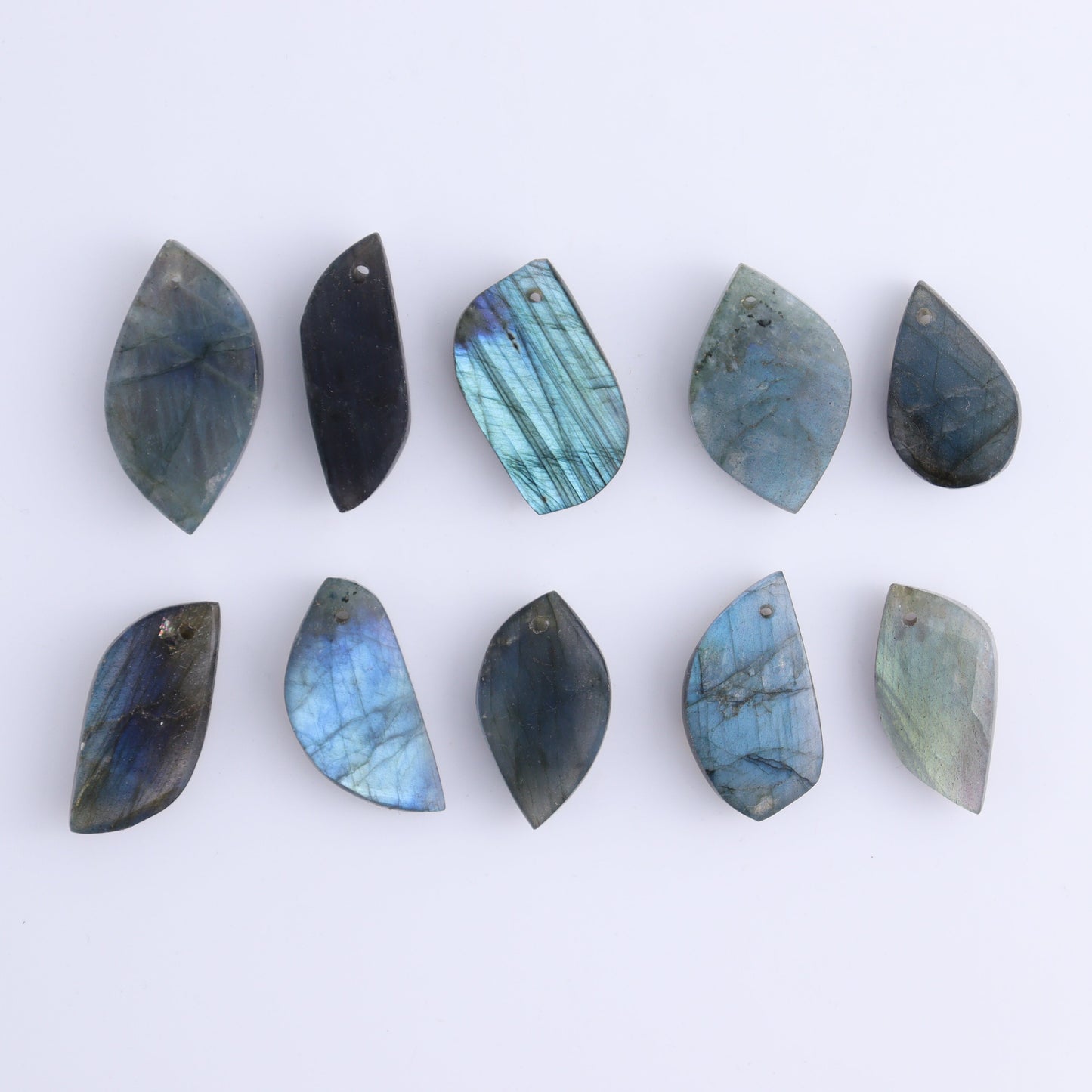 Labradorite Pendants Set of 10 - Expert Wholesale and Supplier of Wholesale Crystals & Bulk Gemstones, ["Labradorite","Pendant","Pendants"]
