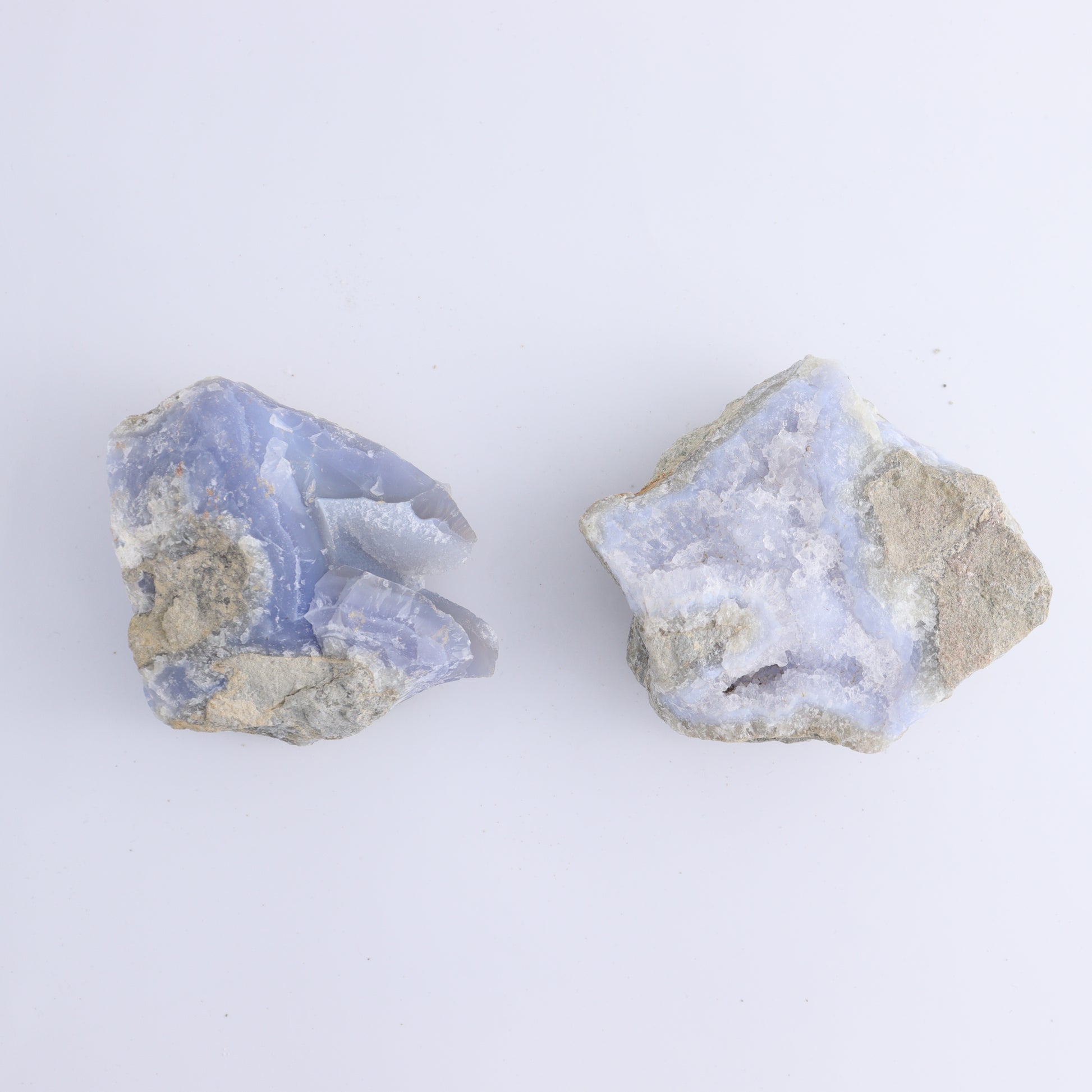 Blue Lace Agate Clusters Set of 6 - Expert Wholesale and Supplier of Wholesale Crystals & Bulk Gemstones, ["Agate","Blue Lace Agate","close_70"]