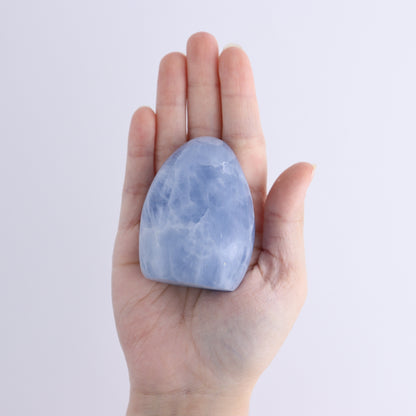 Blue Calcite Freeforms Set of 4 - Expert Wholesale and Supplier of Wholesale Crystals & Bulk Gemstones, ["Blue Calcite","Calcite","close_30","Freeform","Freeforms"]