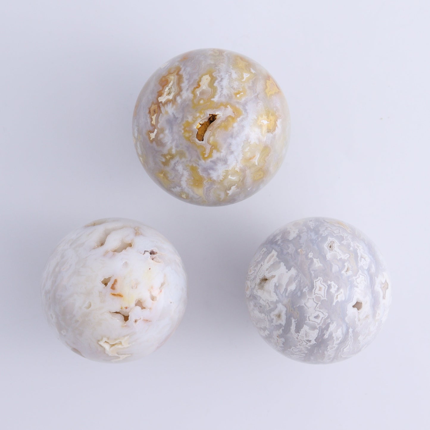 Agate Spheres Set of 6 - Expert Wholesale and Supplier of Wholesale Crystals & Bulk Gemstones, ["Agate","Madagascar","Spheres"]