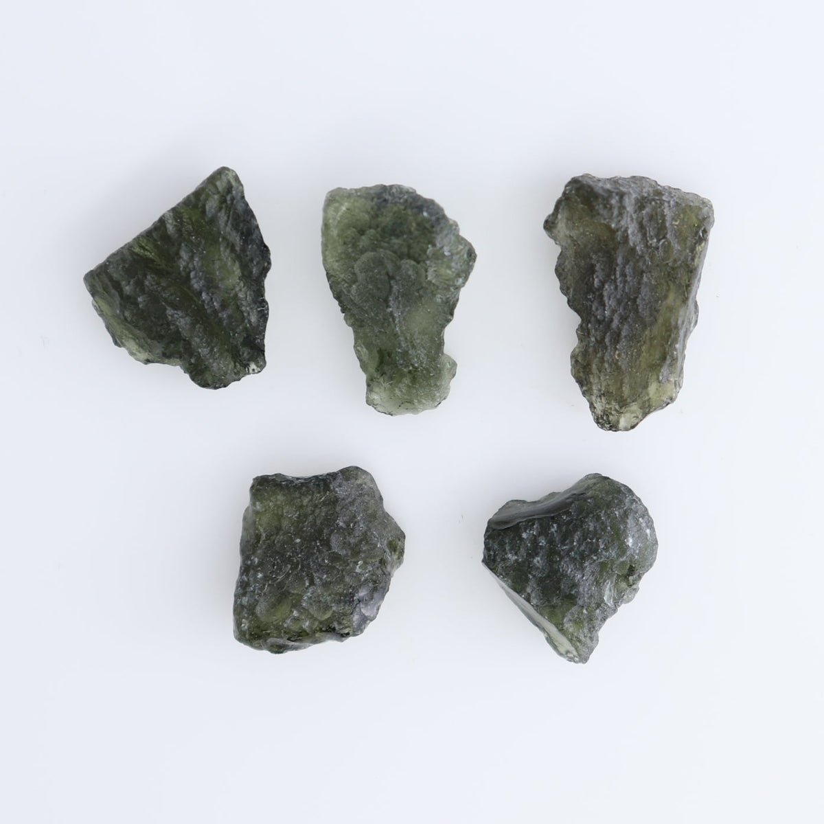 Moldavite Pieces Set of 5