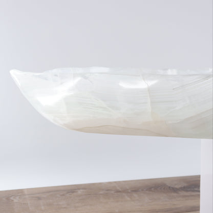 Mexican Onyx/Calcite Canoe Bowl - Expert Wholesale and Supplier of Wholesale Crystals & Bulk Gemstones, ["Bowls","Calcite","canoe","Mexico","onyx"]