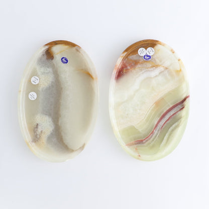 Mexican Onyx/Calcite Oval Dish Set of 4