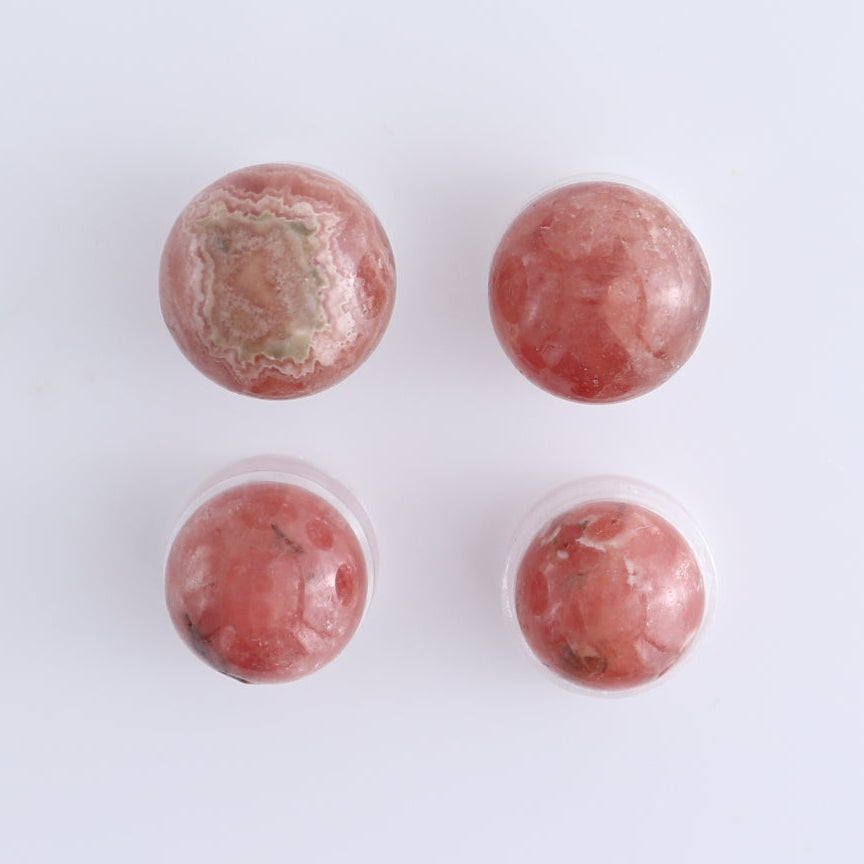 Rhodochrosite Spheres Set of 10