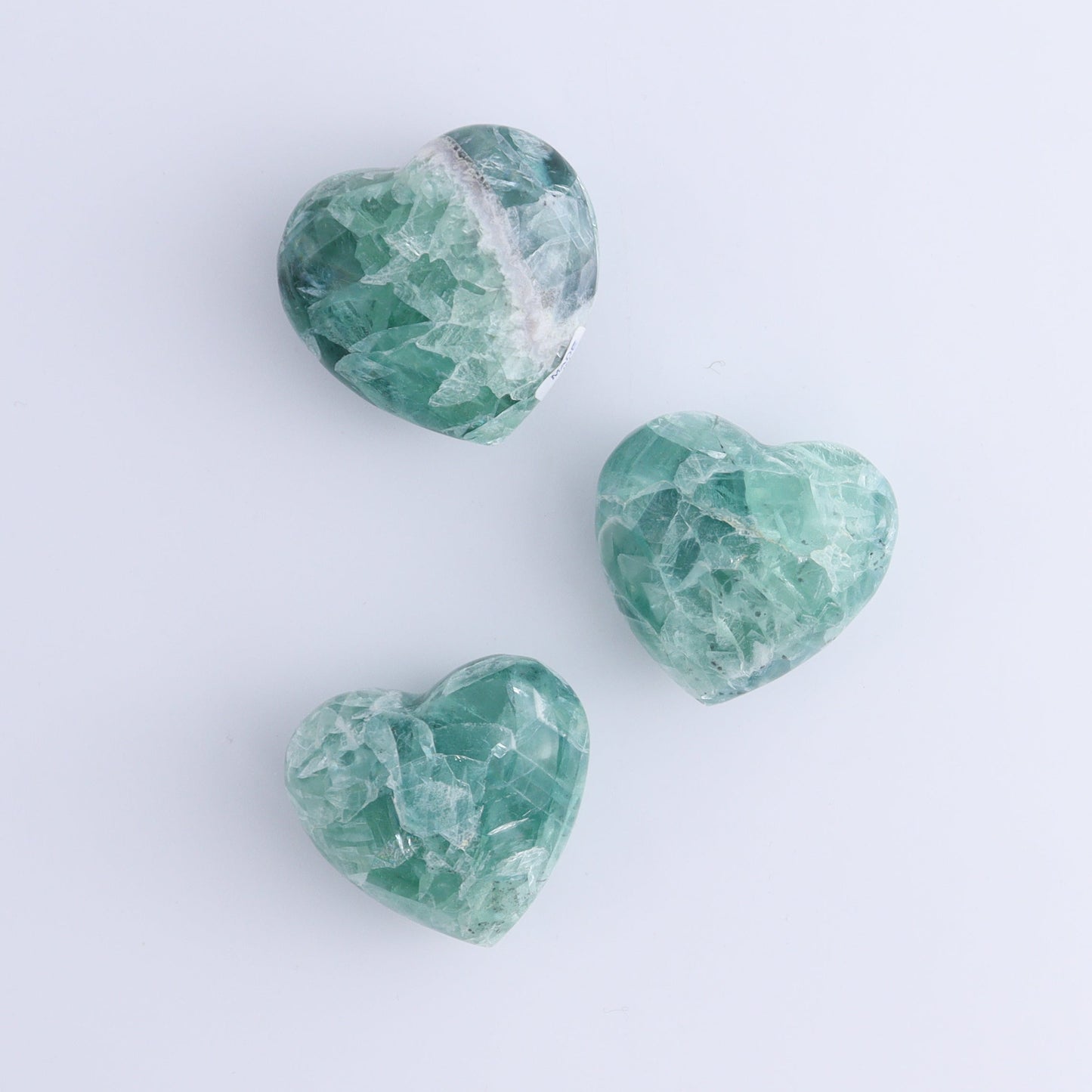 Fluorite Hearts Set of 7 - Expert Wholesale and Supplier of Wholesale Crystals & Bulk Gemstones, ["Fluorite","Hearts","Mexico"]