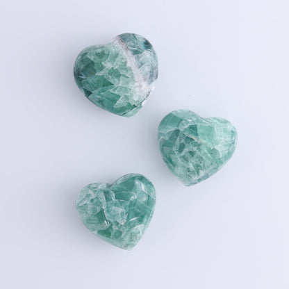 Fluorite Hearts Set of 7 - Expert Wholesale and Supplier of Wholesale Crystals & Bulk Gemstones, ["Fluorite","Hearts","Mexico"]
