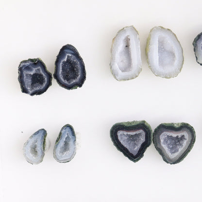 Tabasco Geodes 9 Pairs - Expert Wholesale and Supplier of Wholesale Crystals & Bulk Gemstones, ["Geodes","Tabasco Geode"]