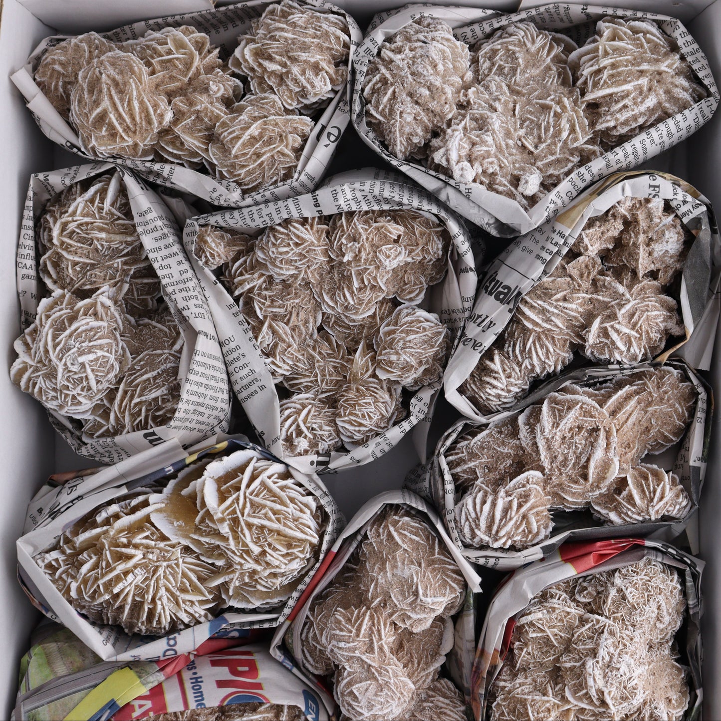 Desert Rose Set of 12 - Expert Wholesale and Supplier of Wholesale Crystals & Bulk Gemstones, ["Desert Rose","Freeforms","Morocco"]