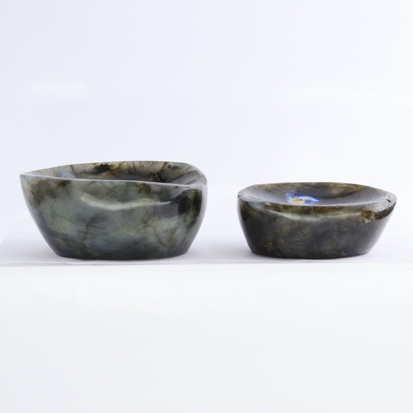 Labradorite Bowls Set of 10 - Expert Wholesale and Supplier of Wholesale Crystals & Bulk Gemstones, ["Bowls","Labradorite","Madagascar"]