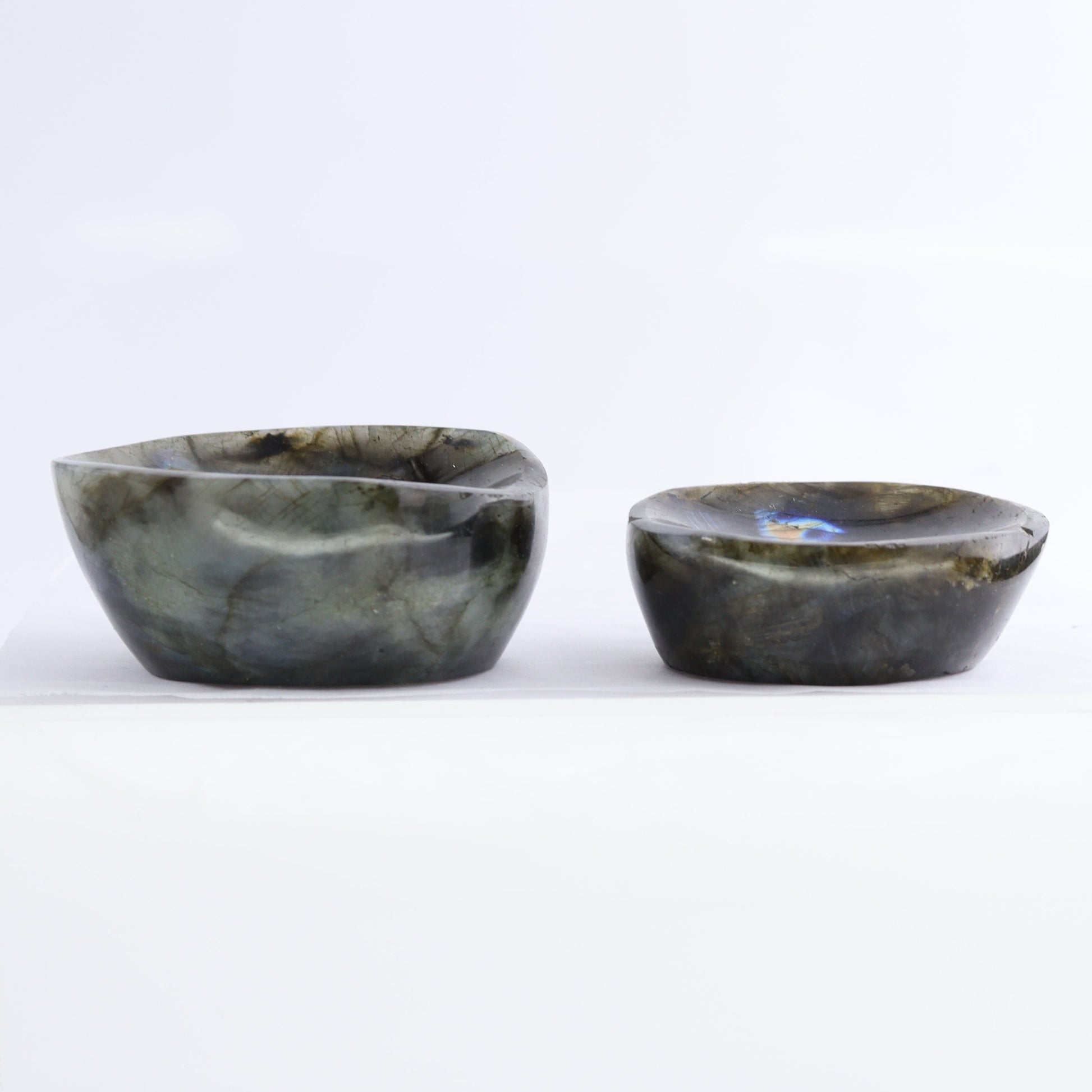 Labradorite Bowls Set of 10 - Expert Wholesale and Supplier of Wholesale Crystals & Bulk Gemstones, ["Bowls","Labradorite","Madagascar"]