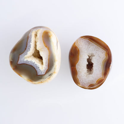 Carnelian Geodes Set of 2 - Expert Wholesale and Supplier of Wholesale Crystals & Bulk Gemstones, ["carnelian","Geodes","Madagascar"]