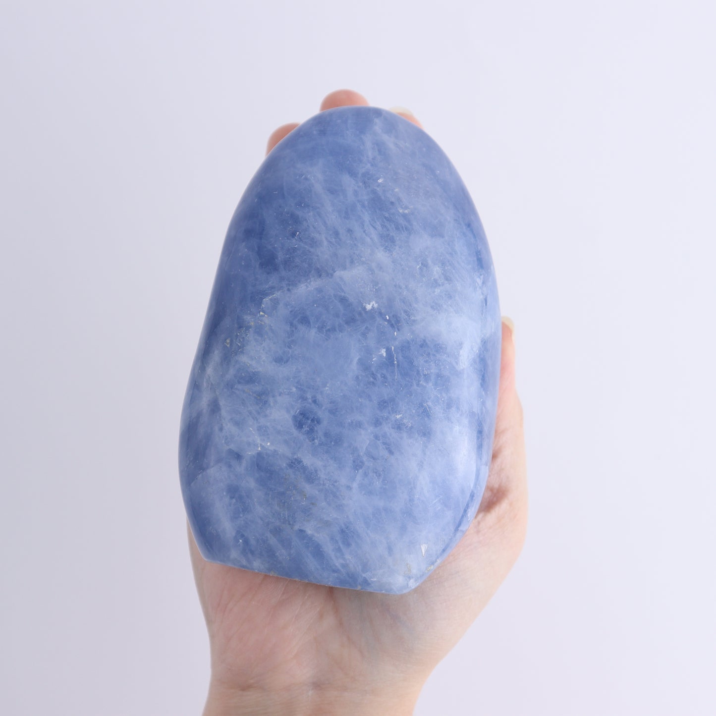 Blue Calcite Freeforms Set of 4 - Expert Wholesale and Supplier of Wholesale Crystals & Bulk Gemstones, ["Blue Calcite","Calcite","close_30","Freeform","Freeforms"]