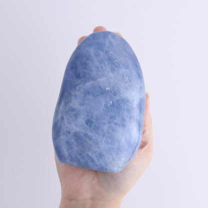 Blue Calcite Freeforms Set of 4 - Expert Wholesale and Supplier of Wholesale Crystals & Bulk Gemstones, ["Blue Calcite","Calcite","close_30","Freeform","Freeforms"]