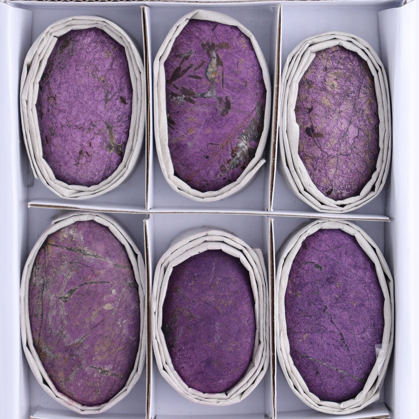 Purpurite Velvet Palm Stones Set of 9