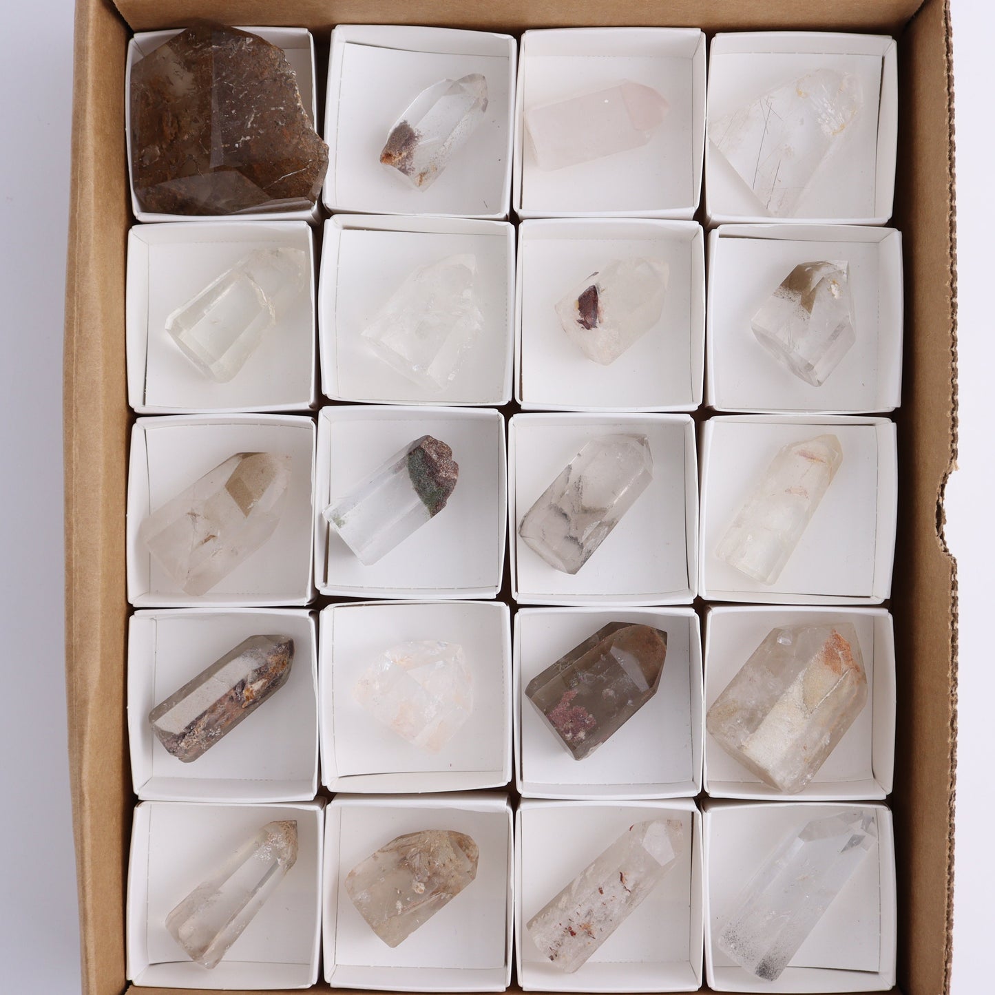 Garden Quartz Towers Set of 20 - Expert Wholesale and Supplier of Wholesale Crystals & Bulk Gemstones, ["Garden Quartz","Quartz","Towers"]