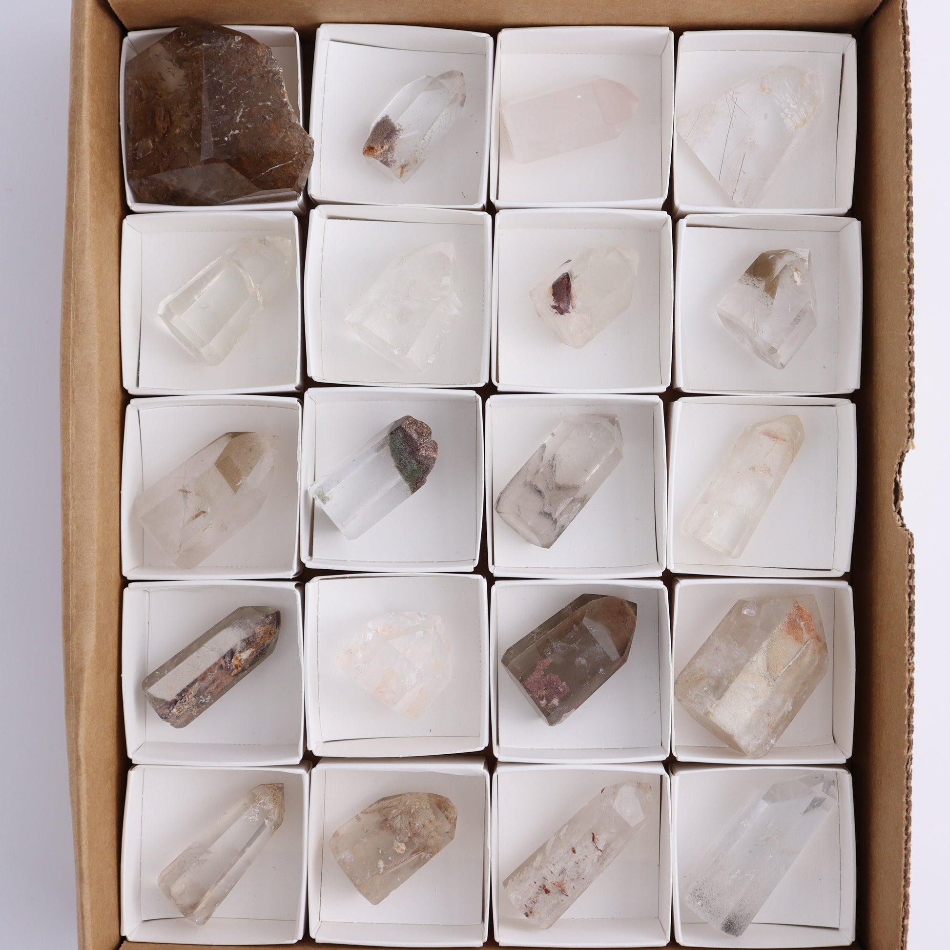 Garden Quartz Towers Set of 20 - Expert Wholesale and Supplier of Wholesale Crystals & Bulk Gemstones, ["Garden Quartz","Quartz","Towers"]